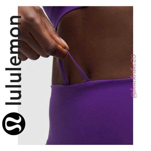 LULULEMON ATHLETICA Wunder Train High-Rise Crop 15" College Purple 8 NWT LL-238 - Picture 4 of 5